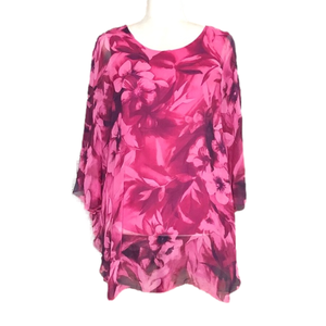 Frocella pink floral blouse